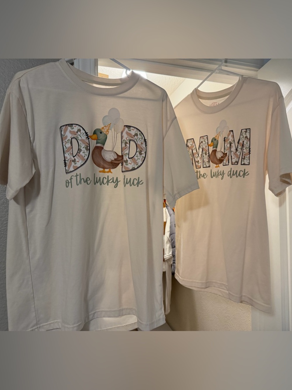 Mom/dad of One Lucky Duck Shirts